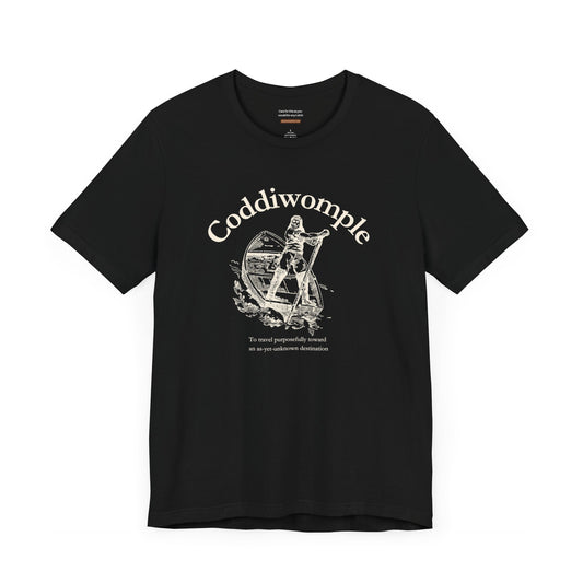 Unisex t-shirt with "Coddywomple" print