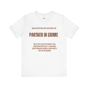 Partner in crime t-shirt