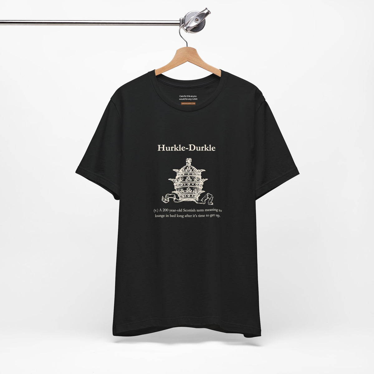 Unisex t-shirt with "Hurkle-durkle" print