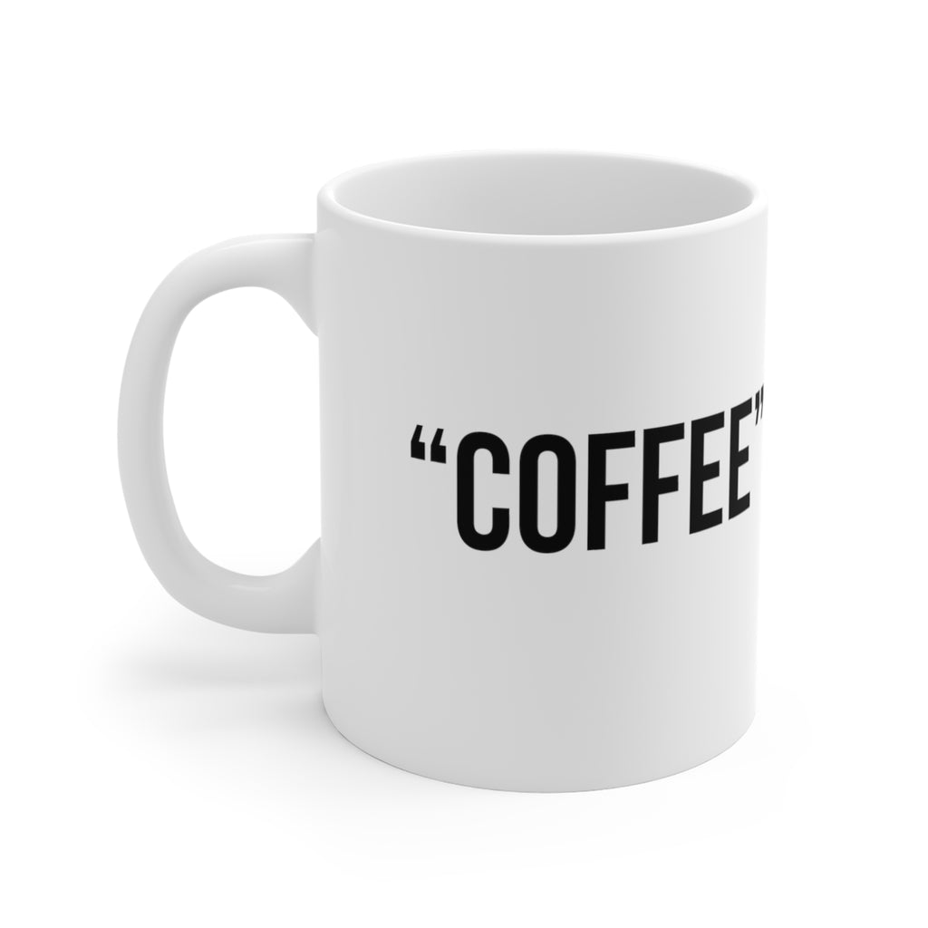 "Coffee" white mug