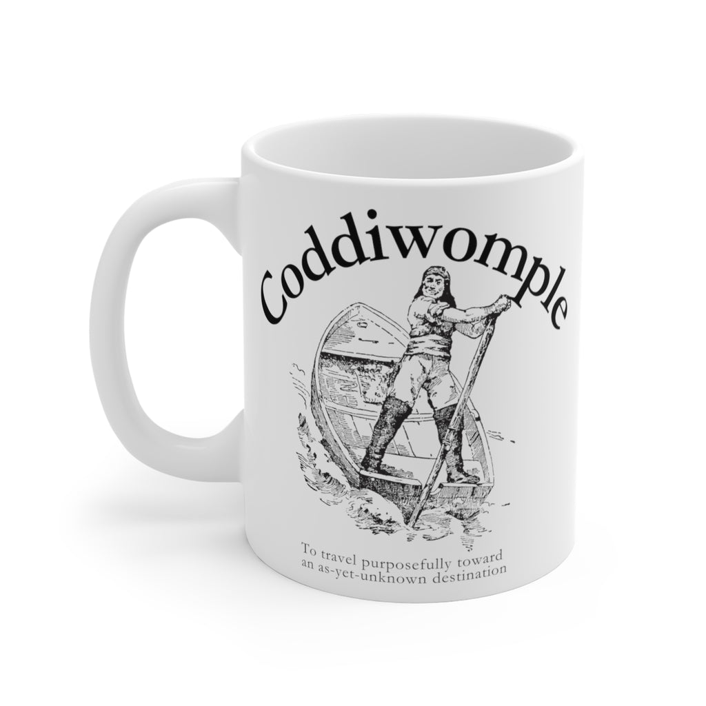 Coddiwomple white mug