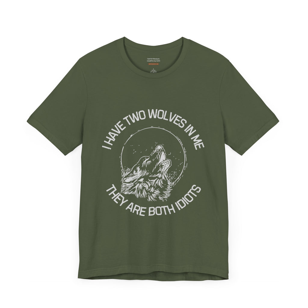 Two idiot wolves - t-shirt