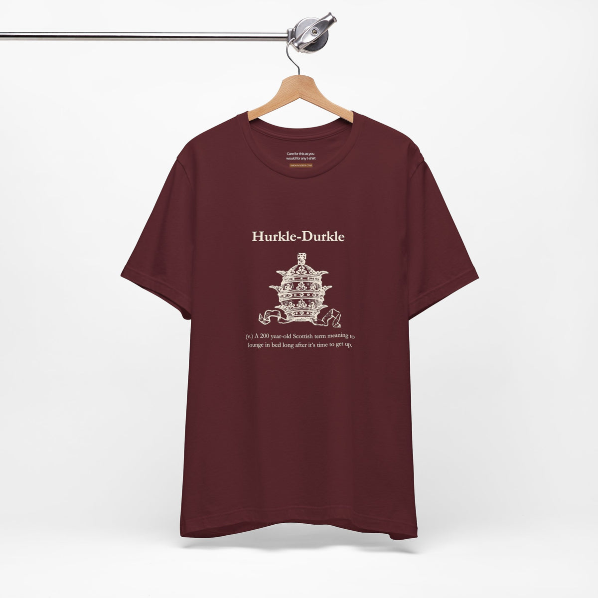 Unisex t-shirt with "Hurkle-durkle" print
