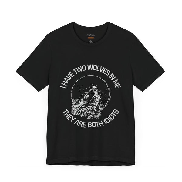 Two idiot wolves - t-shirt