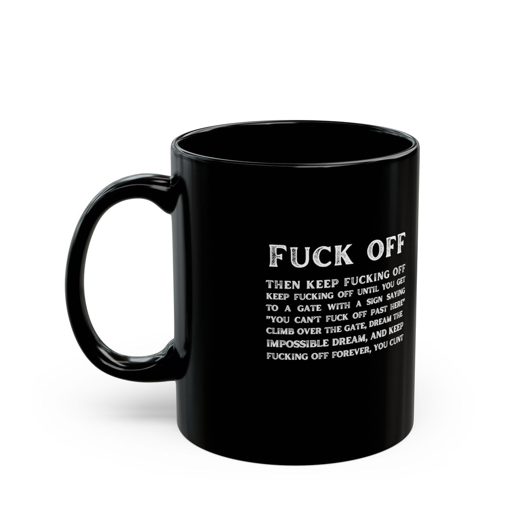 The "Subtle Directions" black mug