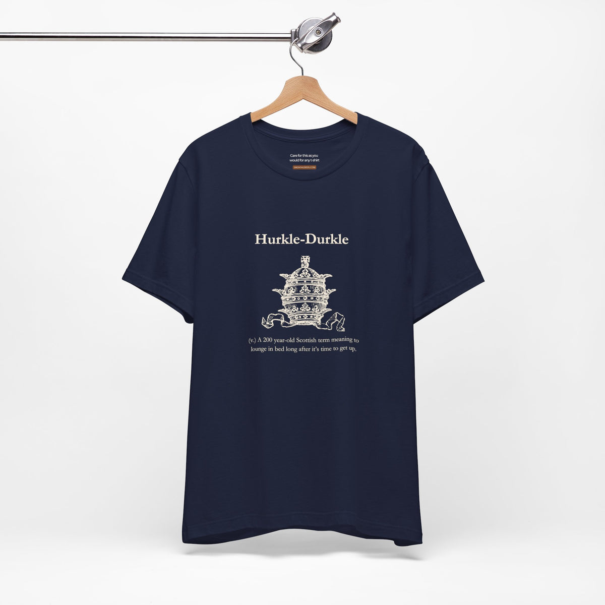 Unisex t-shirt with "Hurkle-durkle" print