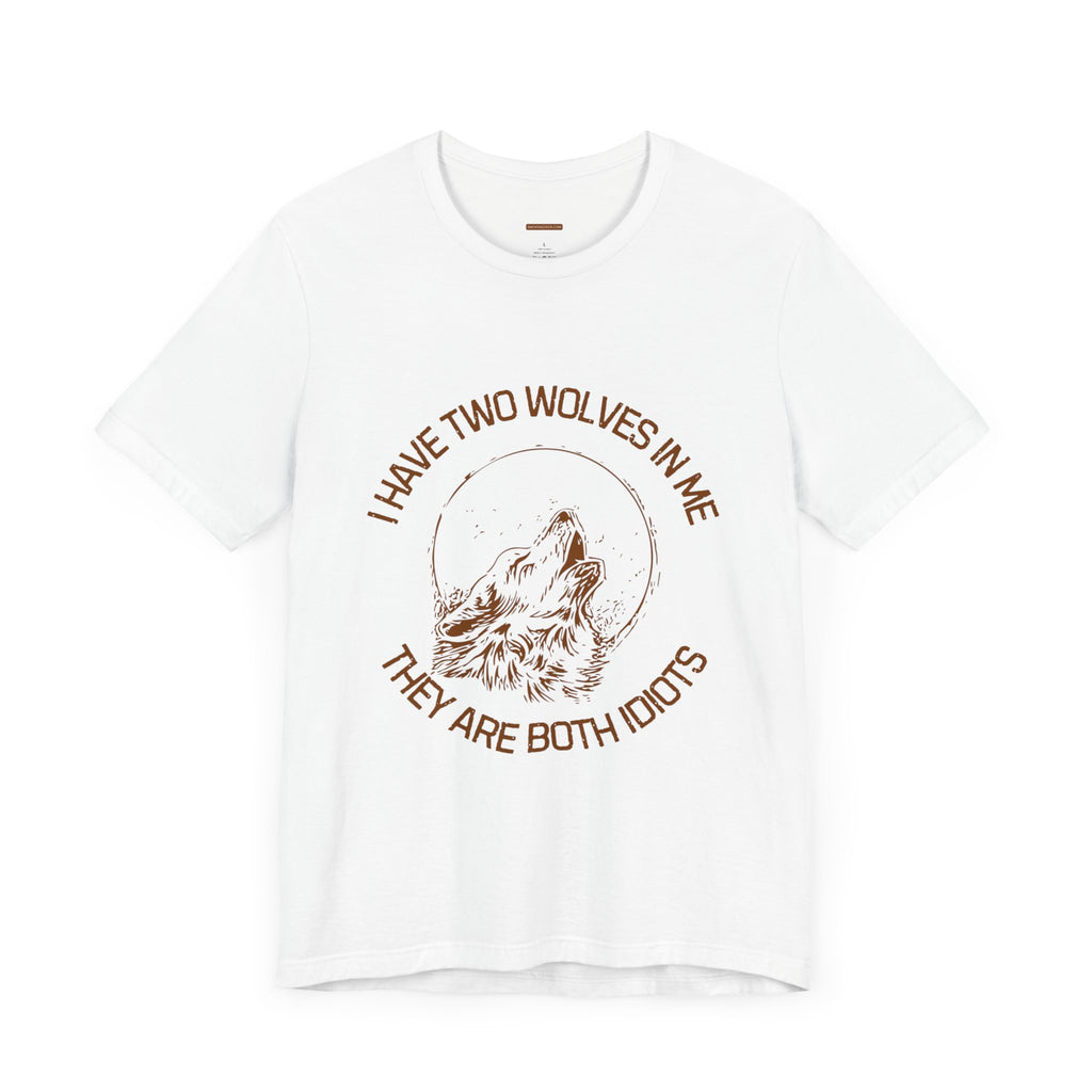 Two idiot wolves - t-shirt