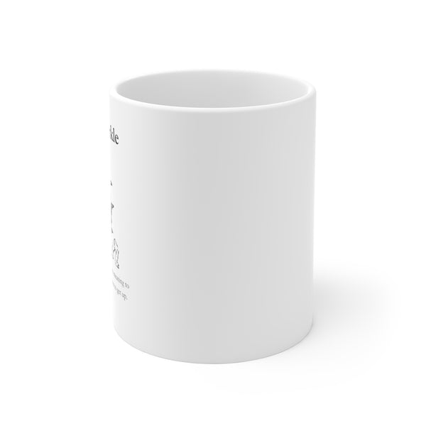 Hurkle-Durkle white mug