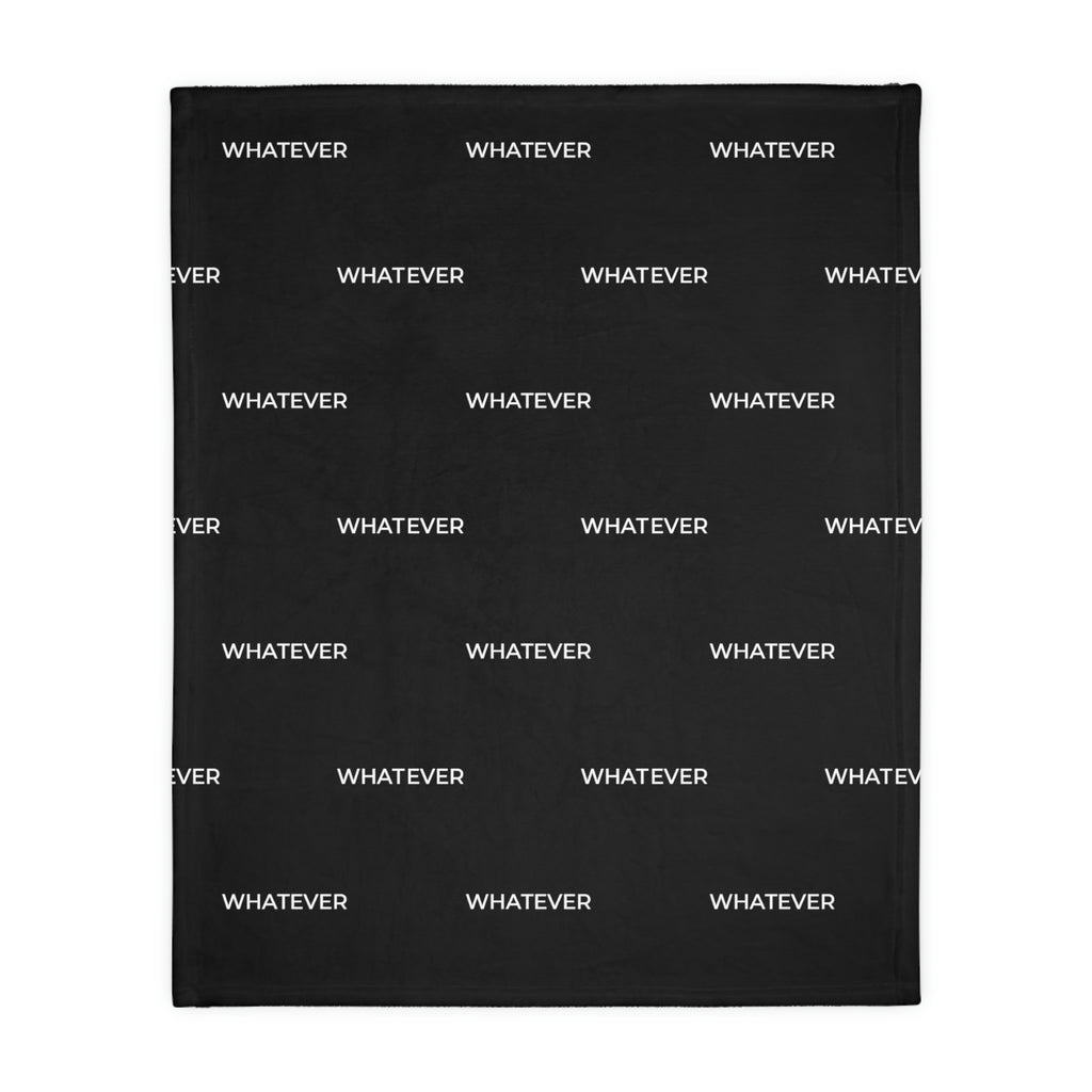 Whatever Blanket black (Two-sided print)