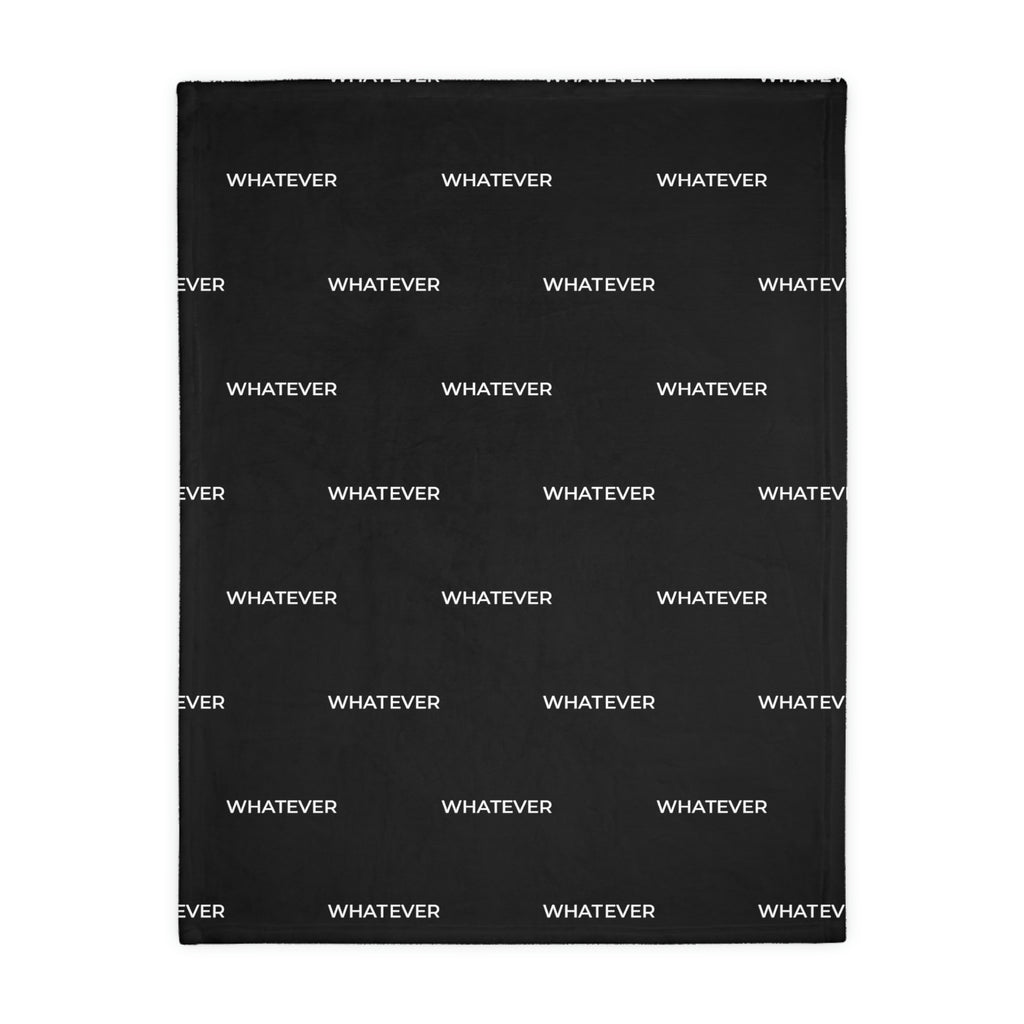 Whatever Blanket black (Two-sided print)