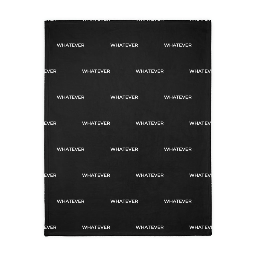 Whatever Blanket black (Two-sided print)