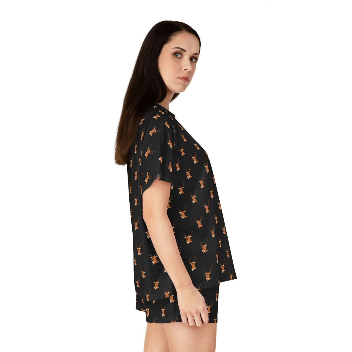 Women's short pajama set, all-over print