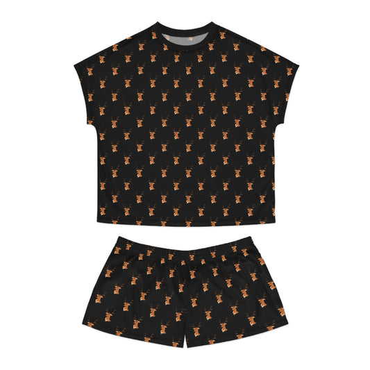 Women's short pajama set, all-over print