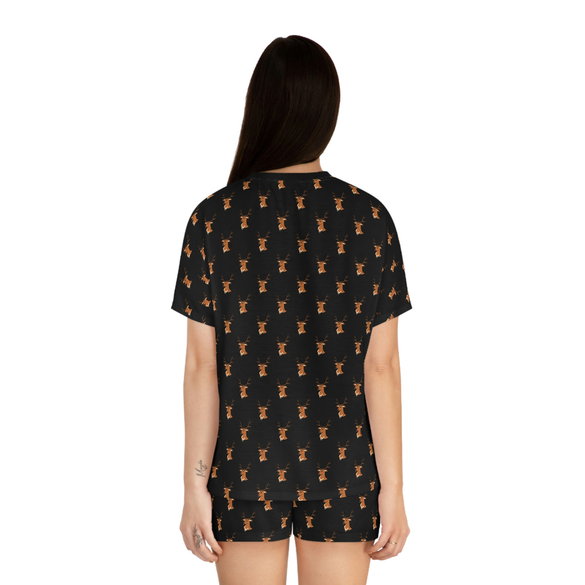 Women's short pajama set, all-over print