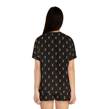 Women's short pajama set, all-over print